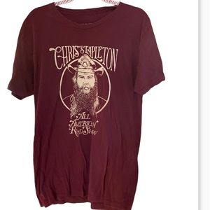 Chris Stapleton - All American Road Show T-Shirt‎ - Maroon